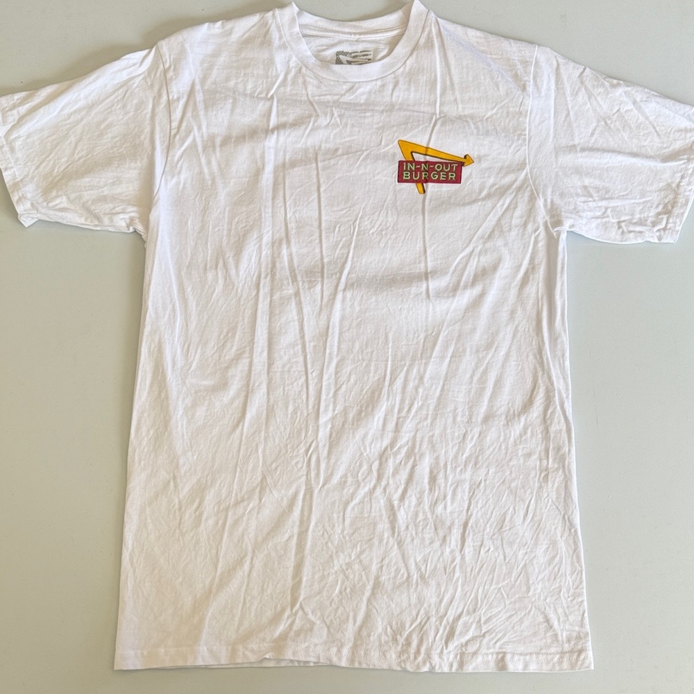In-N-Out Burger 75th Anniversary White Graphic T-Shirt Unisex Size M